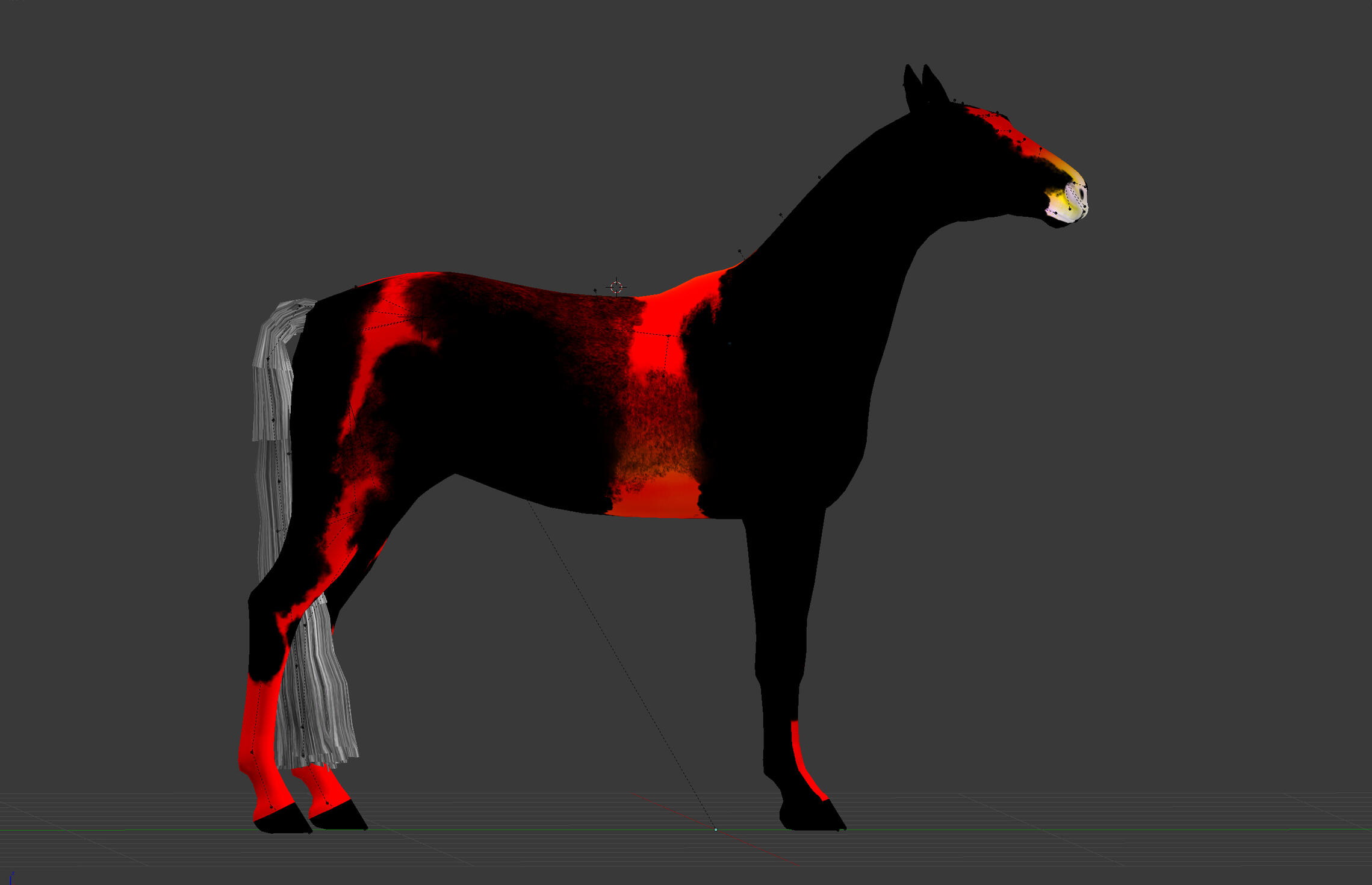 Marking in Blender: Side R